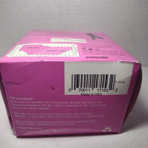 No Nonsense Comfort Top Nylon Knee Highs, Tan, Plus Size, Reinforced Toe 12 Pack - Picture 5 of 6